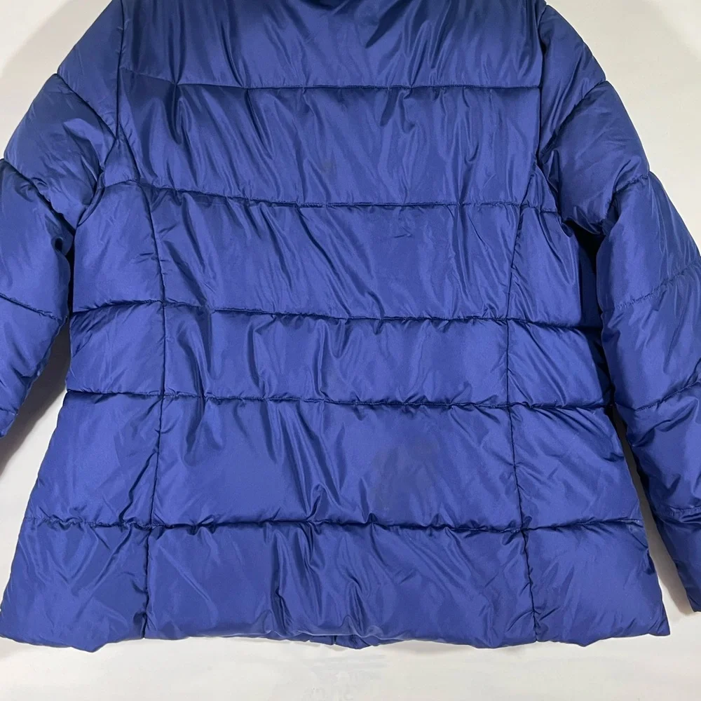 VTG 2010 OLD NAVY PUFFER COAT ZIP FRONT HIDDEN HOOD‎ UNISEX XXL NAVY PREOWNED